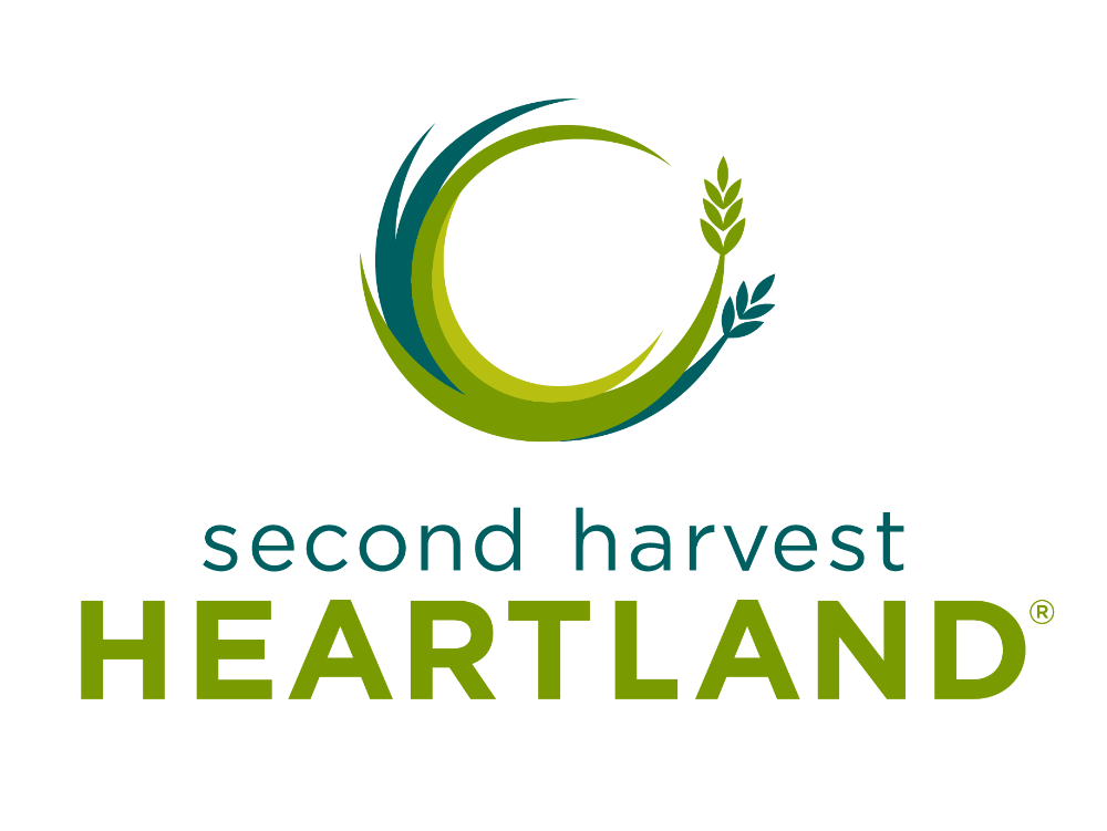 Logo of Second Harvest Heartland on a white background